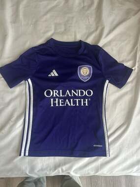Adidas Orlando City SC Youth Training Jersey Purple Size 9-10Y